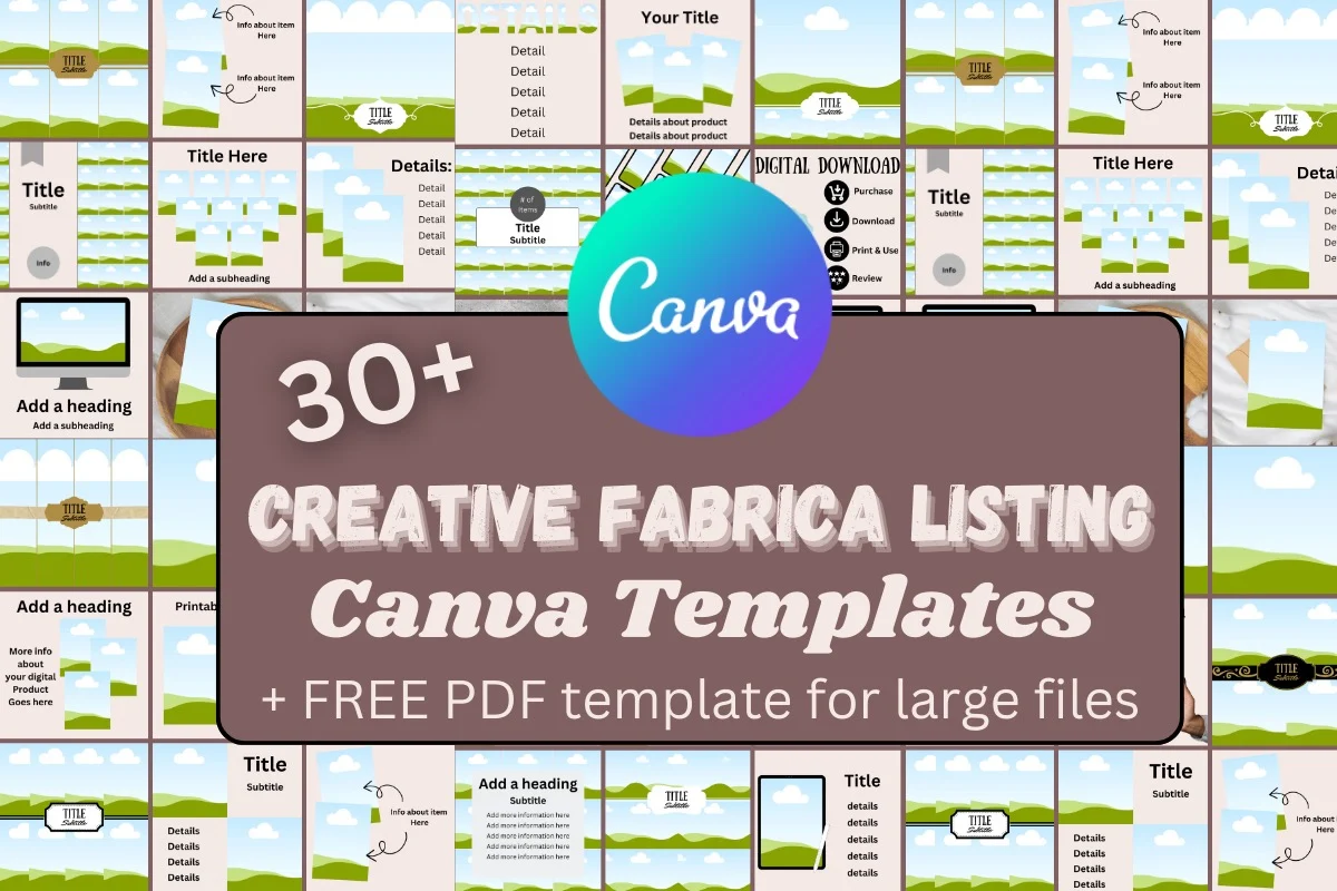 Listing image templates open in Canva